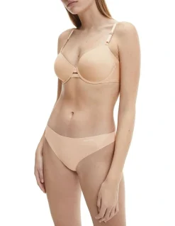 Calvin Klein Invisibles Thong Light Brown