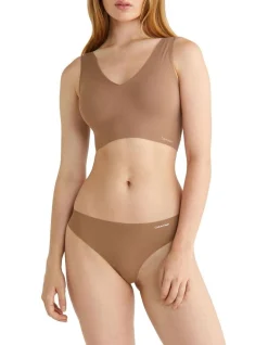 Calvin Klein Invisibles Thong In Brown