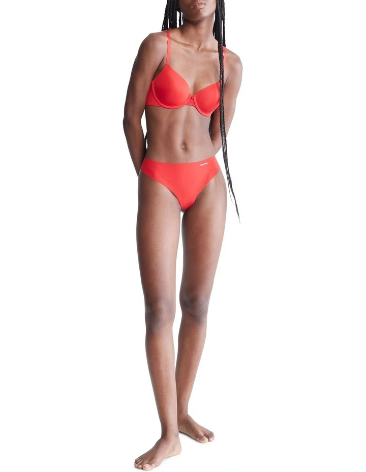 Invisibles Thong Brief In Red Calvin Klein Invisibles Thong Brief In Red -Calvin Klein Sales