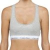 Calvin Klein Modern Cotton Unlined Bralette In Grey Marle