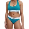 Calvin Klein Modern Cotton Unlined Bralette Tapestry Teal