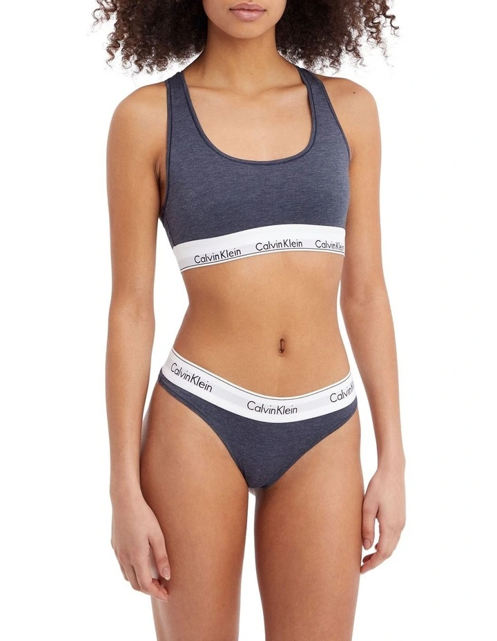 Modern Cotton Unlined Bralette In Blue Calvin Klein Modern Cotton Unlined Bralette In Blue -Calvin Klein Sales