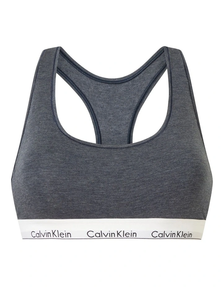 Modern Cotton Unlined Bralette In Blue Calvin Klein Modern Cotton Unlined Bralette In Blue -Calvin Klein Sales