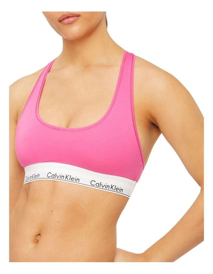 Modern Cotton Unlined Bralette In Pink Calvin Klein Modern Cotton Unlined Bralette In Pink -Calvin Klein Sales