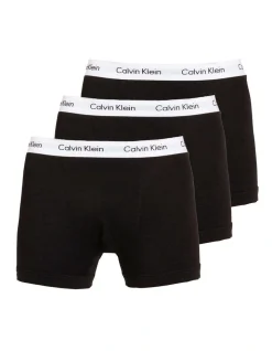 Calvin Klein Cotton Stretch Trunk Black 3 Pack