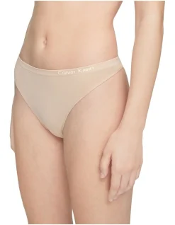 Calvin Klein Pure Seamless Thong Beige