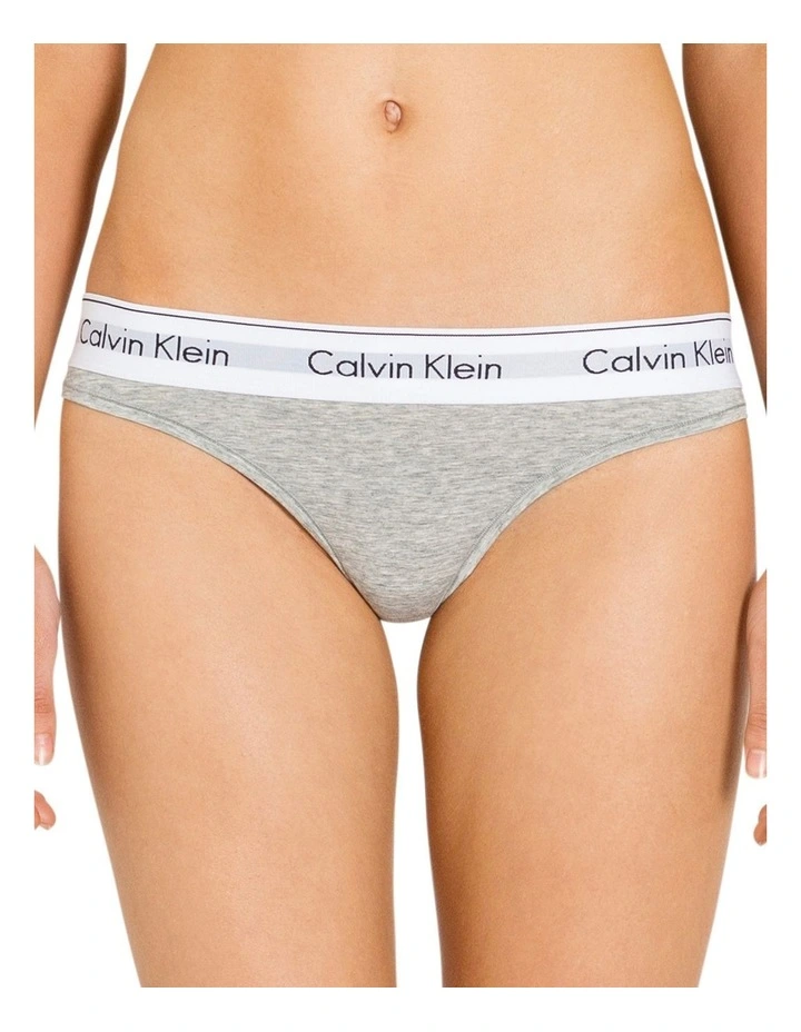 Modern Cotton Thong In Grey Heather Calvin Klein Modern Cotton Thong In Grey Heather -Calvin Klein Sales