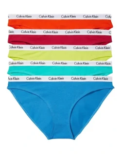 Calvin Klein Carousel Bikini 5 Pack In Assorted