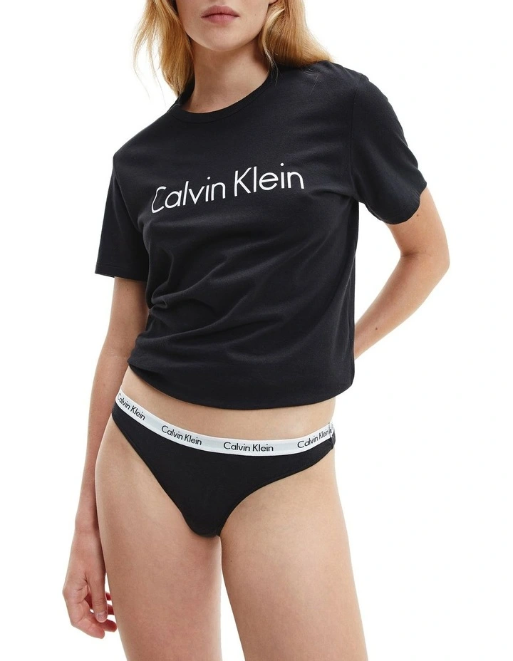 Carousel Thong 3 Pack in Black Calvin Klein Carousel Thong 3 Pack In Black -Calvin Klein Sales