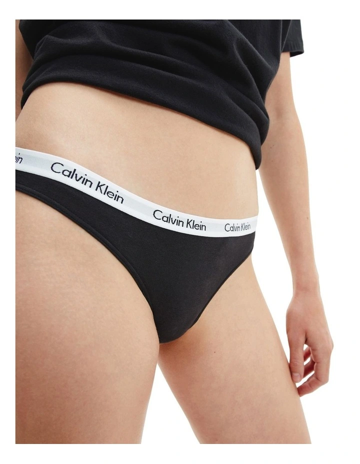 Carousel Thong 3 Pack in Black Calvin Klein Carousel Thong 3 Pack In Black -Calvin Klein Sales