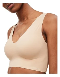 Calvin Klein Invisibles Comfort Lightly Lined V Neck Bralette Bare Beige -Calvin Klein Sales 638765470 906736870 3 720x928
