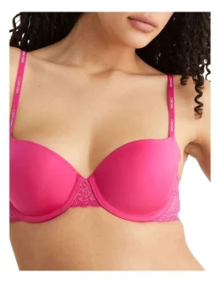 Calvin Klein Flirty Lightly Lined Balconette Bra In Pink -Calvin Klein Sales 654298300 991930600 3 720x928
