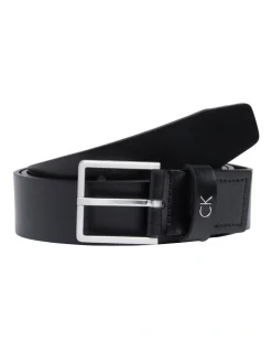 Calvin Klein Formal Black Leather Belt