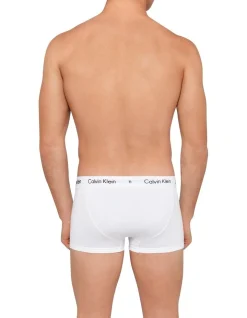 Calvin Klein Cotton Stretch Low Rise Trunk White 3 Pack -Calvin Klein Sales 702249490 3 1 720x928