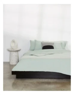 Calvin Klein Modern Cotton Harrison Quilt Cover In Mint Sandstone -Calvin Klein Sales 710870410 936562960 5 720x928