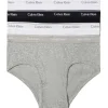 Calvin Klein Cotton Classics Brief Grey/White 4 Pack