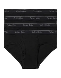 Calvin Klein Cotton Classics Brief Black 4 Pack