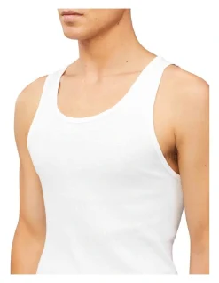 Calvin Klein Classics Cotton Singlet White 3 Pack -Calvin Klein Sales 758714320 3 720x928