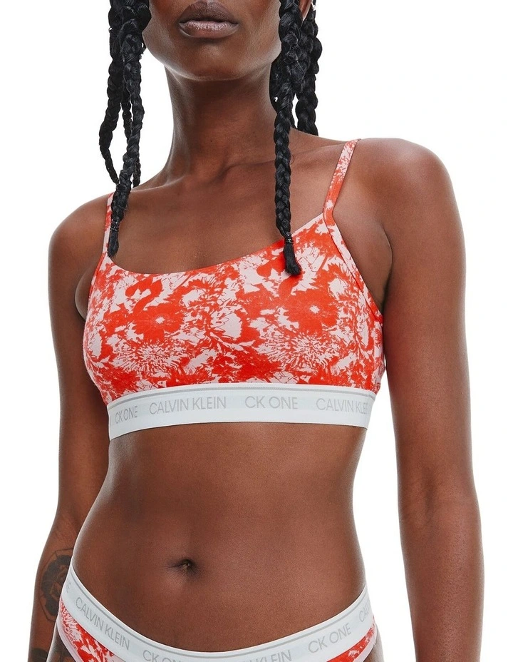 Ck One Cotton Unlined Bralette Pink/Solar Calvin Klein Ck One Cotton Unlined Bralette Pink/Solar -Calvin Klein Sales