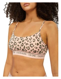 Calvin Klein Ck One Cotton Unlined Bralette In Peach Leopard 2 Calvin Klein Ck One Cotton Unlined Bralette In Peach Leopard -Calvin Klein Sales 765378550 898013890 3 720x928