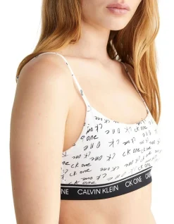 Calvin Klein CK ONE Cotton String Bralette In White -Calvin Klein Sales 765378550 929607940 4 720x928