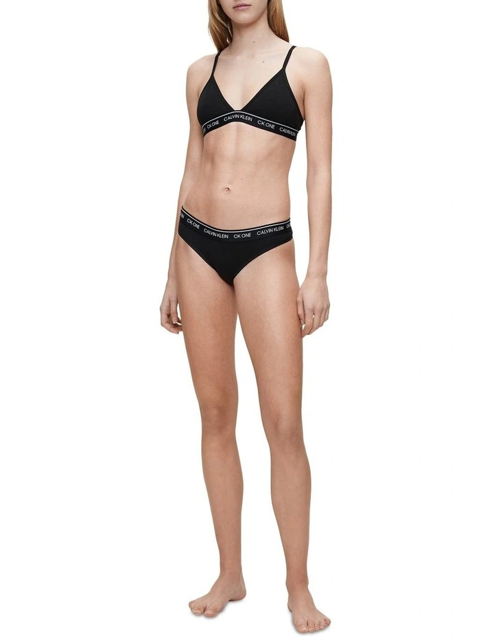 CK One Cotton Thong In Black Calvin Klein CK One Cotton Thong In Black -Calvin Klein Sales