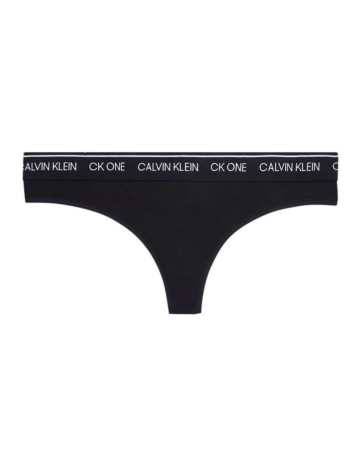 CK One Cotton Thong In Black Calvin Klein CK One Cotton Thong In Black -Calvin Klein Sales