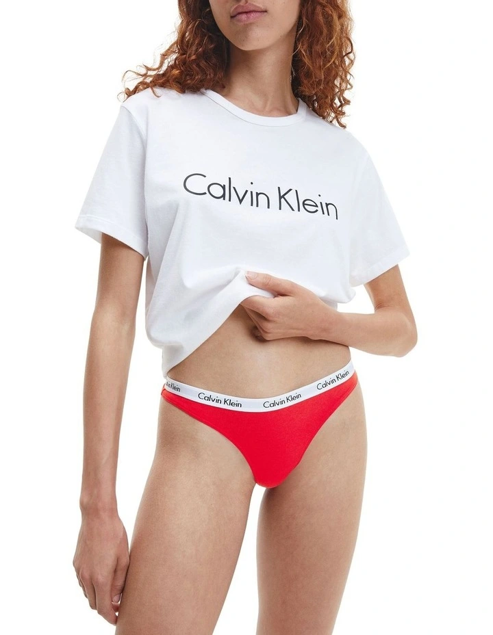 Carousel Thong Brief In Red Calvin Klein Carousel Thong Brief In Red -Calvin Klein Sales