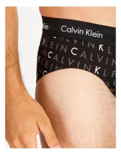 Calvin Klein Cotton Stretch Brief Black/Grey 3 Pack -Calvin Klein Sales 788970700 4 720x928