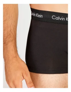 Calvin Klein Cotton Stretch Low Rise Trunk White/Black 3 Pack -Calvin Klein Sales 788970790 4 720x928