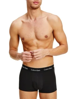 Calvin Klein Cotton Stretch Low Rise Trunk Black/Grey 3 Pack -Calvin Klein Sales 788970880 5 720x928