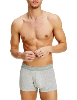 Calvin Klein Cotton Stretch Low Rise Trunk Black/Grey 3 Pack -Calvin Klein Sales 788970880 6 720x928