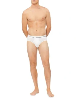 Calvin Klein Cotton Stretch Hip Brief White 3 Pack