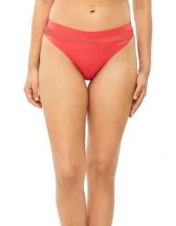 Calvin Klein Perfectly Fit Flex Thong In Red