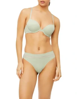 Calvin Klein Perfectly Fit Flex Thong Brief In Green