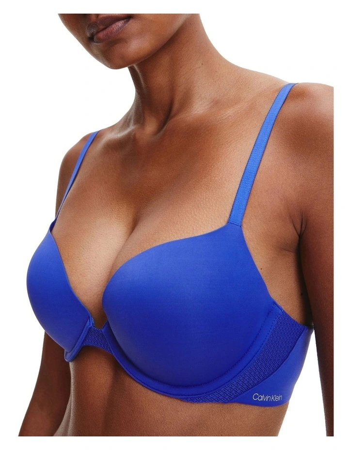 Perfectly Fit Flex Push Up Plunge Bra In Blue Calvin Klein Perfectly Fit Flex Push Up Plunge Bra In Blue -Calvin Klein Sales