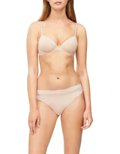 Calvin Klein Perfectly Fit Flex T-Shirt Bra In Beige