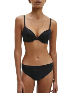 Calvin Klein Perfectly Fit Flex T-Shirt Bra In Black