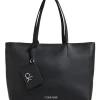 Calvin Klein Black Double Handle Tote Bag K60K606664_BAX