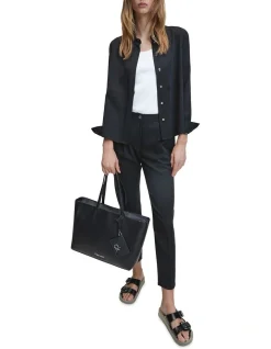 Calvin Klein Black Double Handle Tote Bag K60K606664_BAX -Calvin Klein Sales 799648390 4 720x928