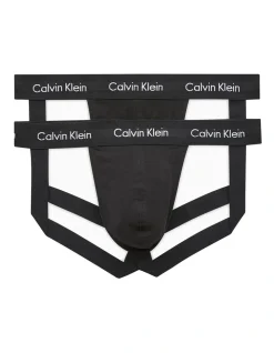 Calvin Klein Cotton Stretch Jockstrap Black 2 Pack