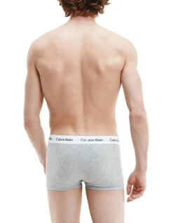 Calvin Klein Cotton Stretch Trunk Grey Marle 3 Pack -Calvin Klein Sales 809481070 3 720x928