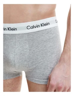 Calvin Klein Cotton Stretch Trunk Grey Marle 3 Pack -Calvin Klein Sales 809481070 4 720x928