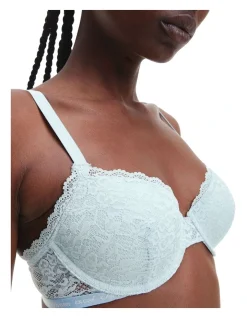 Calvin Klein CK One Lace Balconette Bra In Blue -Calvin Klein Sales 828269470 929719270 3 720x928