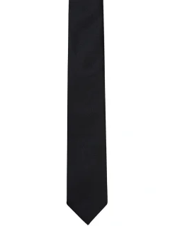 Calvin Klein Plain Black Tie