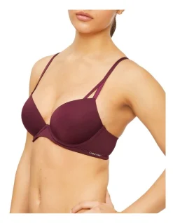 Calvin Klein Seductive Comfort Light Lift Demi Bra In Red -Calvin Klein Sales 851722030 991931860 3 720x928