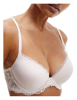 Calvin Klein Seductive Comfort Lotus Floral Push-Up T-Shirt Bra Pink -Calvin Klein Sales 851722120 3 2 720x928