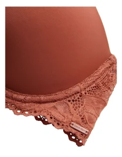 Calvin Klein Seductive Comfort Lotus Floral Lift Demi Bra In Brown -Calvin Klein Sales 851722120 929720080 3 720x928