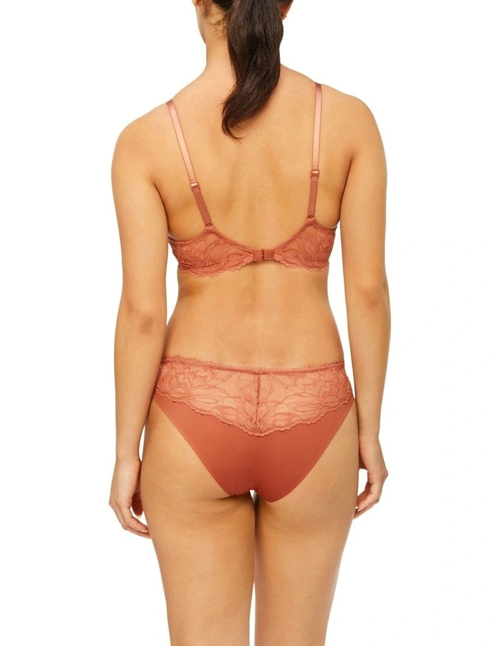 Seductive Comfort Lotus Floral Plunge Bra In Brown Calvin Klein Seductive Comfort Lotus Floral Plunge Bra In Brown -Calvin Klein Sales