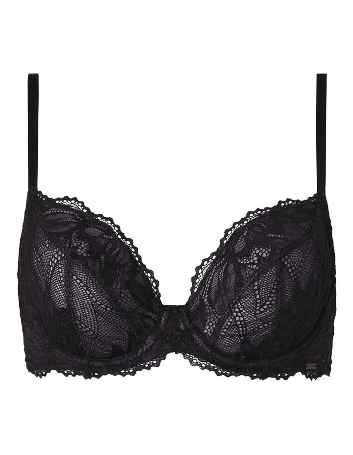 Seductive Comfort Lotus Floral Full Coverage Bra Black Calvin Klein Seductive Comfort Lotus Floral Full Coverage Bra Black -Calvin Klein Sales